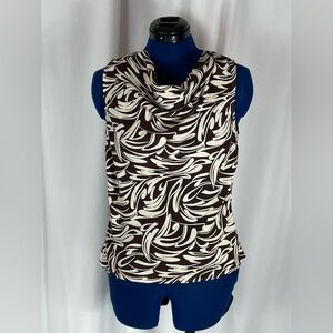 Silk cowl neck shell